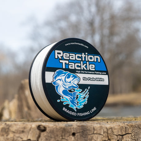 Reaction Tackle Braided Fishing Line - White - image 6