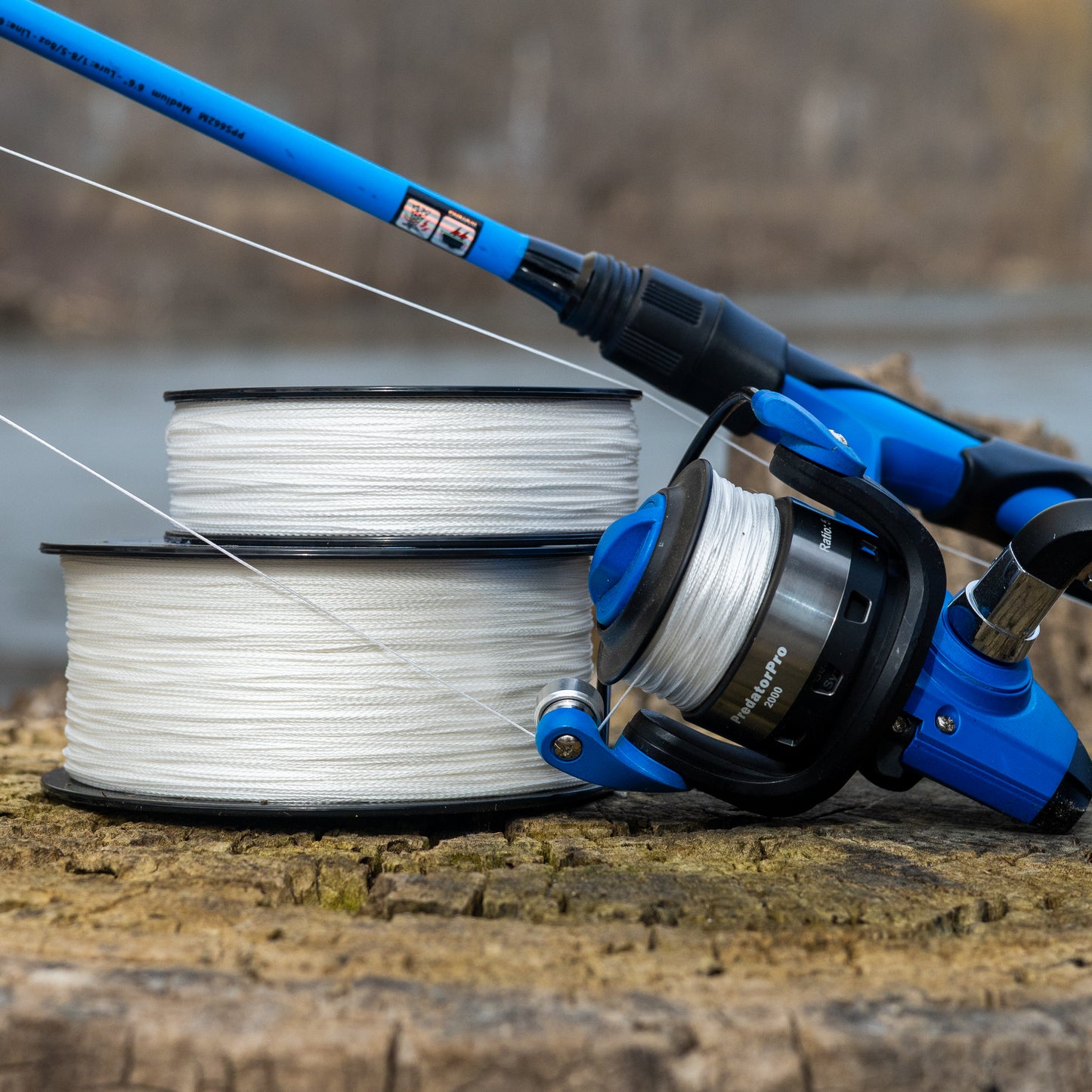 Reaction Tackle Braided Fishing Line - White