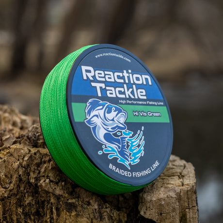 Reaction Tackle Braided Fishing Line - Hi-Vis Green - image 3