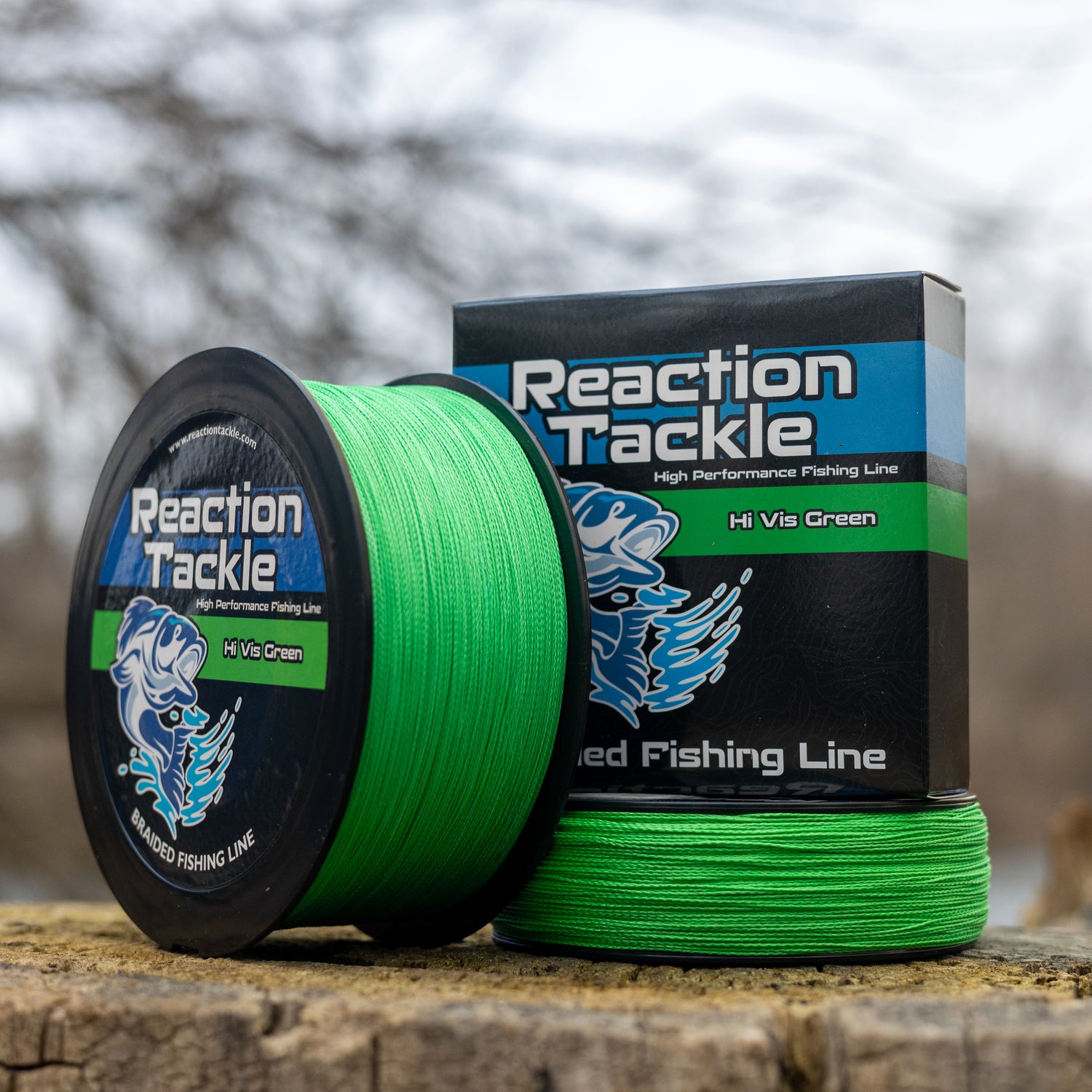 Reaction Tackle - Hi-Vis Green Braided Fishing Line Reaction Tackle - Hi-Vis Green Braided Fishing Line