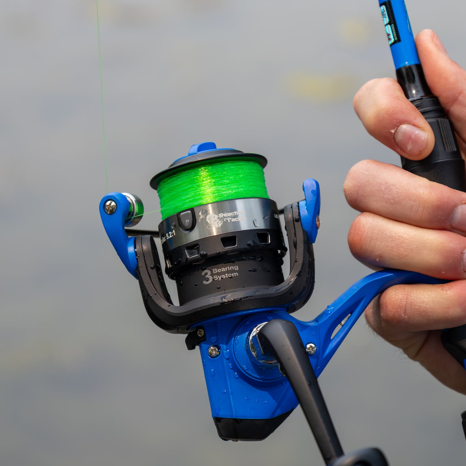 bass fishing setup rod and reel Reaction Tackle Fishing Rod and Spinning Reel Combo – Predator Pro
