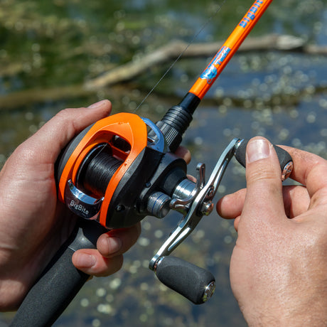 Reaction Tackle Fishing Rod and Baitcasting Reel Combo - Big Bite - NEW - Reaction Tackle