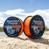 Sedal trenzado Reaction Tackle X8 – Naranja de alta visibilidad 8 hebras – NUEVO