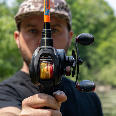 Reaction Tackle Braided Fishing Line - Fire Camo - NEW - Reaction Tackle