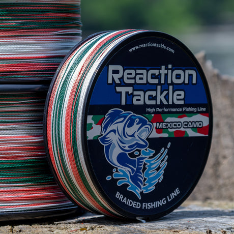 Reaction Tackle Braided Fishing Line - Mexico Camo - NEW - Reaction Tackle