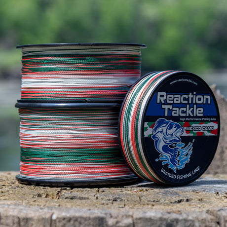 Reaction Tackle Braided Fishing Line - Mexico Camo - NEW - Reaction Tackle