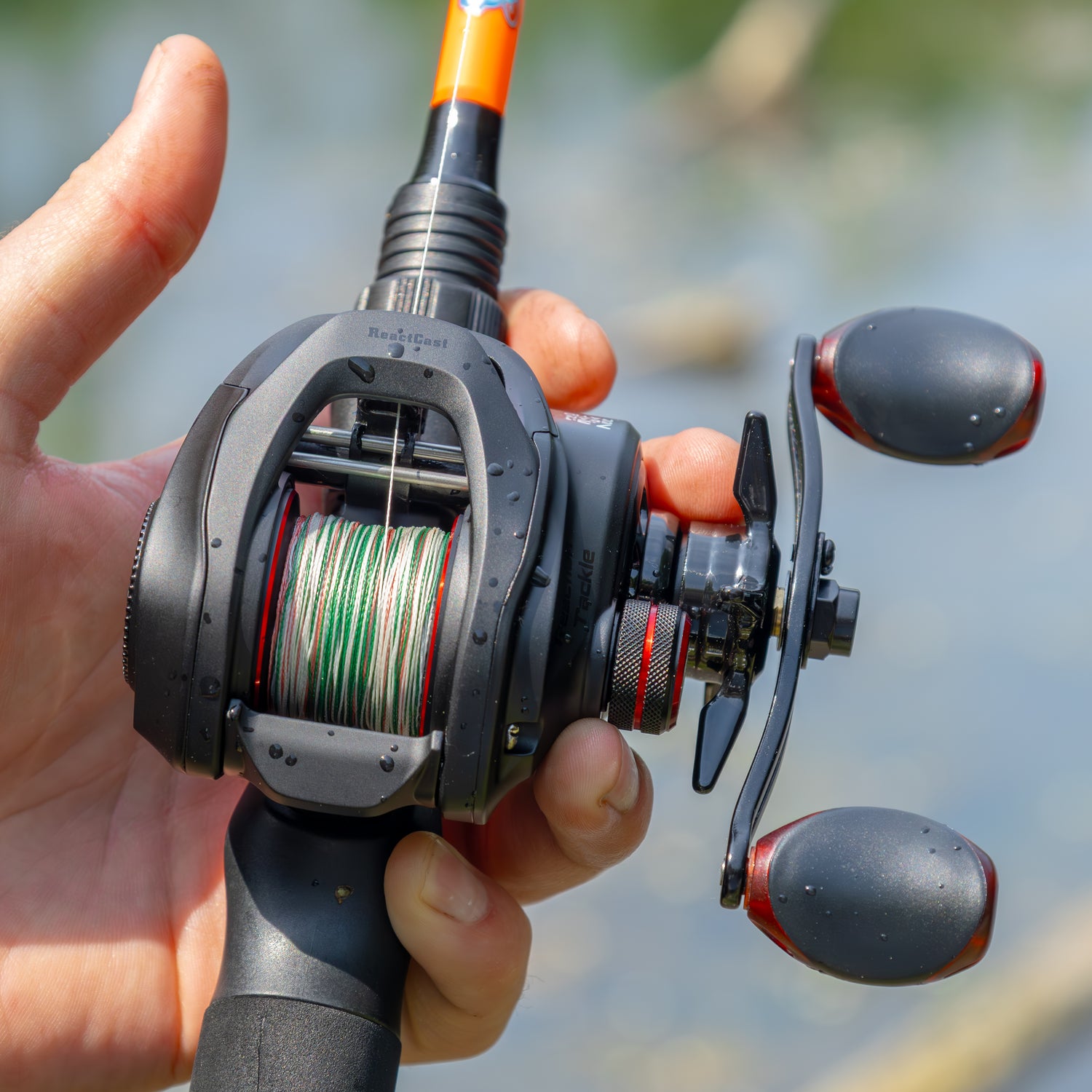 Reaction Tackle Baitcasting Fishing Reel – ReactCast Edition- High-Speed 7.3:1 Gear Ratio Right Handed