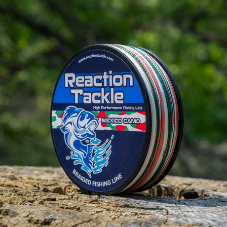 Reaction Tackle Braided Fishing Line - Mexico Camo - NEW - Reaction Tackle