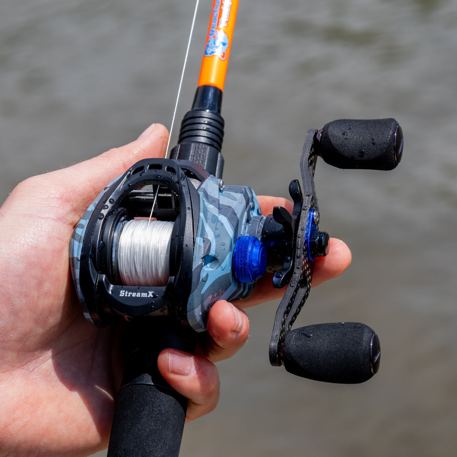 Reaction Tackle Baitcasting Fishing Reel- StreamX Edition- 7.5:1 gear ratio Reaction Tackle Baitcasting Fishing Reel- StreamX Edition- 7.5:1 gear ratio