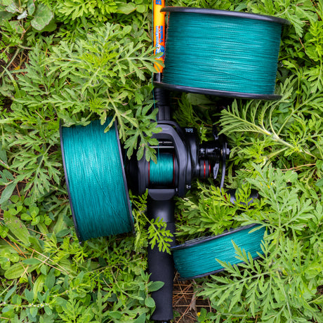 Reaction Tackle Braided Fishing Line - NO FADE Moss Green - NEW - Reaction Tackle