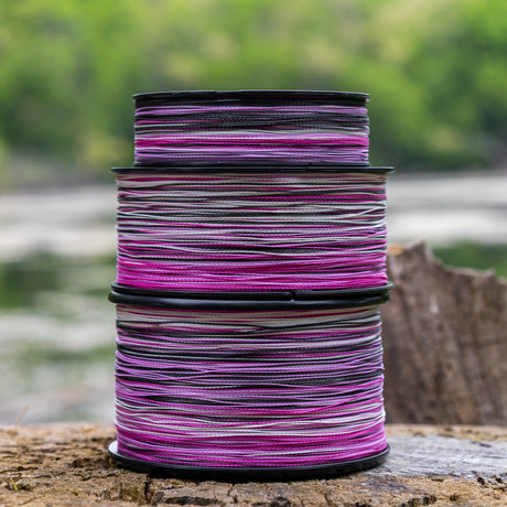 Reaction Tackle Braided Fishing Line - Pink Camo - NEW - Reaction Tackle