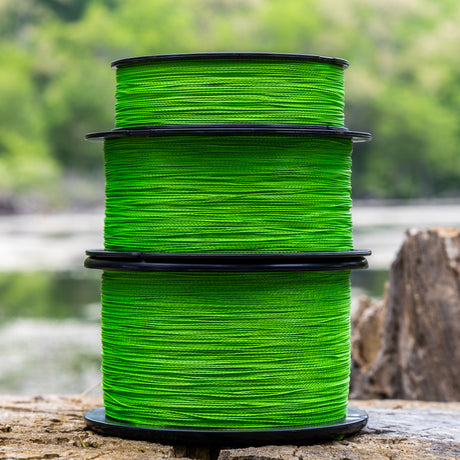 Reaction Tackle Braided Fishing Line - NO FADE Hi Vis Green - NEW - Reaction Tackle