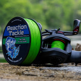 Reaction Tackle Braided Fishing Line - NO FADE Hi Vis Green - NEW - Reaction Tackle