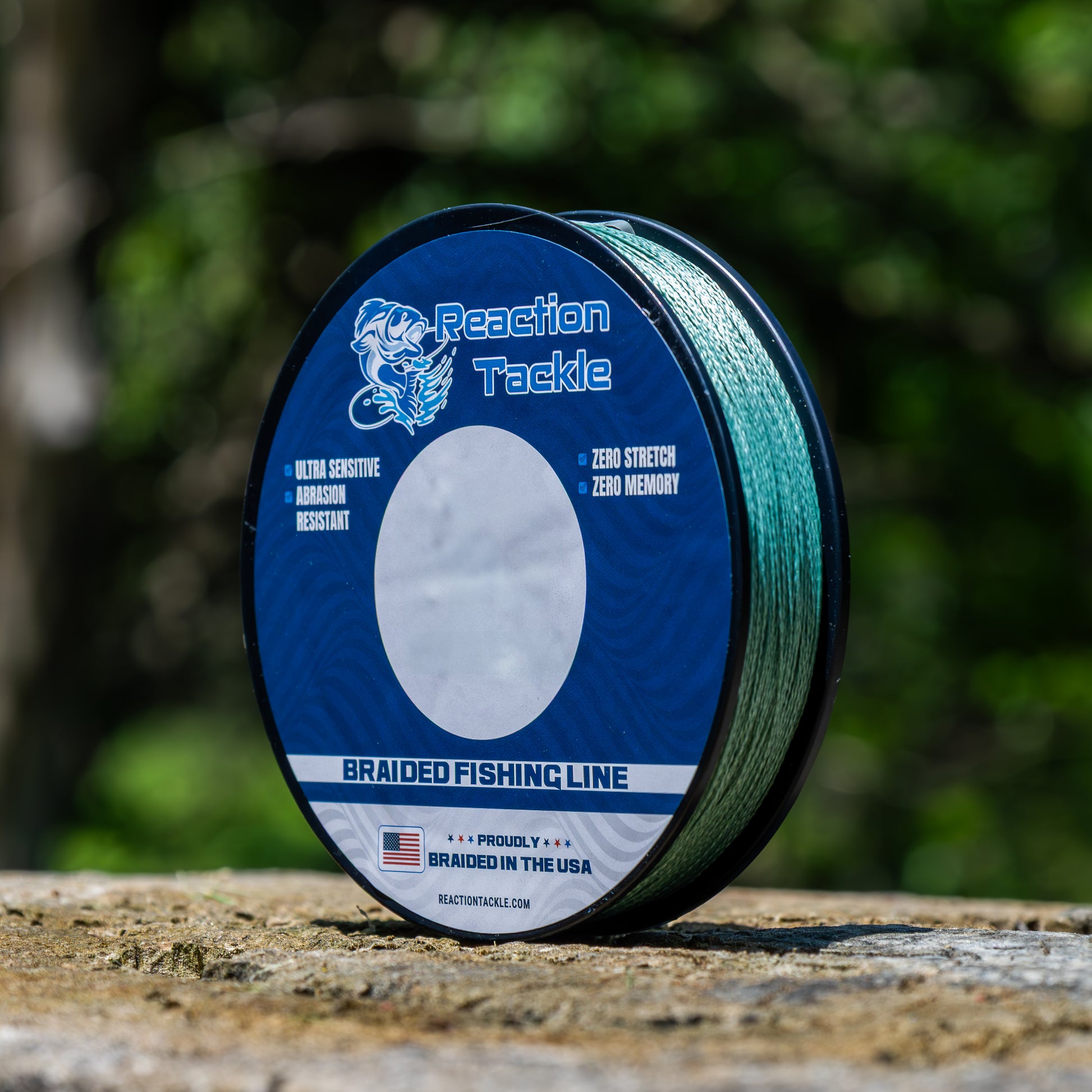 Reaction Tackle BRAIDED IN THE USA Fishing Line- 4X- NEW - Reaction Tackle