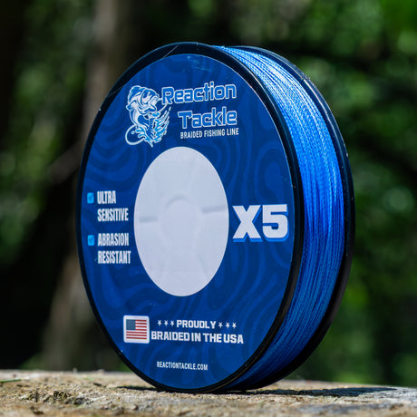 Reaction Tackle BRAIDED IN THE USA Fishing Line- 5X- NEW - Reaction Tackle