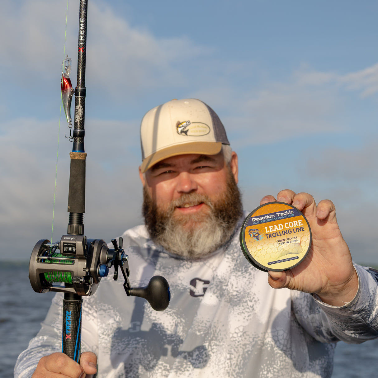 Reaction Tackle Lead Core Metered Trolling Braided Line - Reaction Tackle