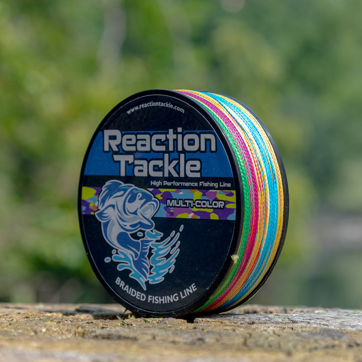 Reaction Tackle Braided Fishing Line - Multi-Color - Reaction Tackle