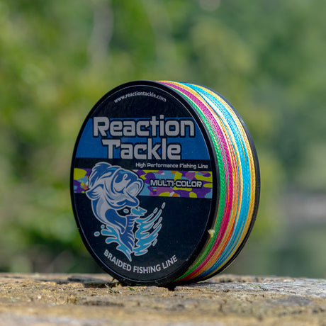 Reaction Tackle Braided Fishing Line - Multi-Color - Reaction Tackle