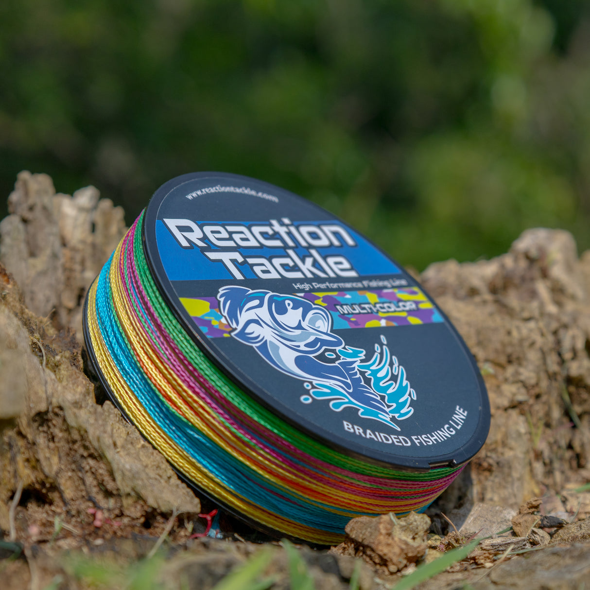 Reaction Tackle Braided Fishing Line - Multi-Color - Reaction Tackle