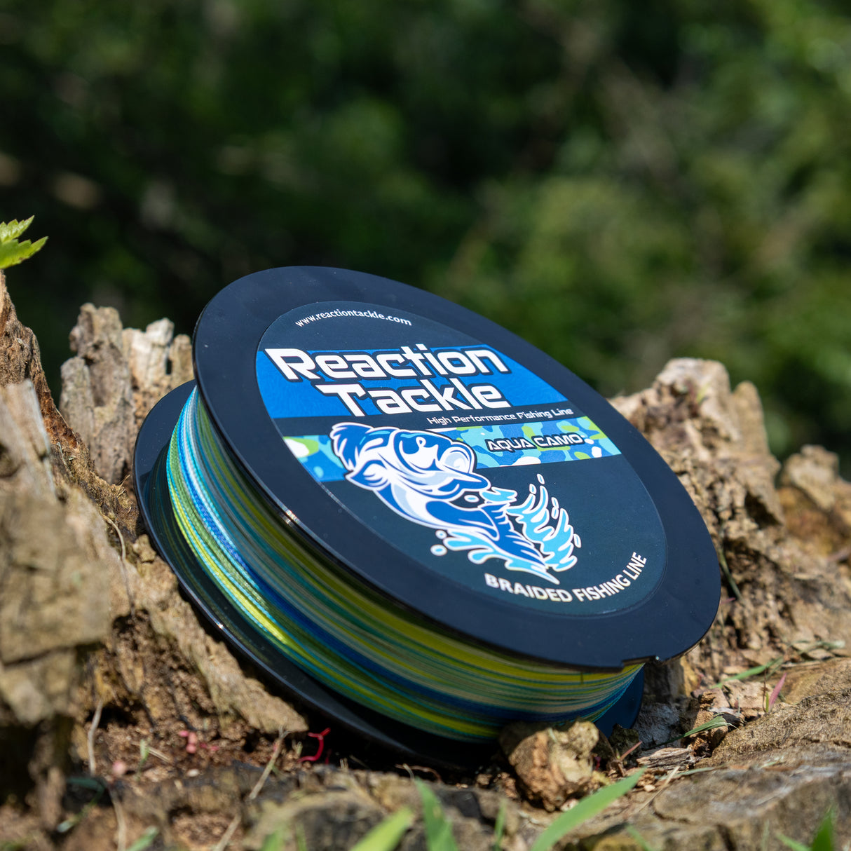 Reaction Tackle Braided Fishing Line - Aqua Camo - Reaction Tackle