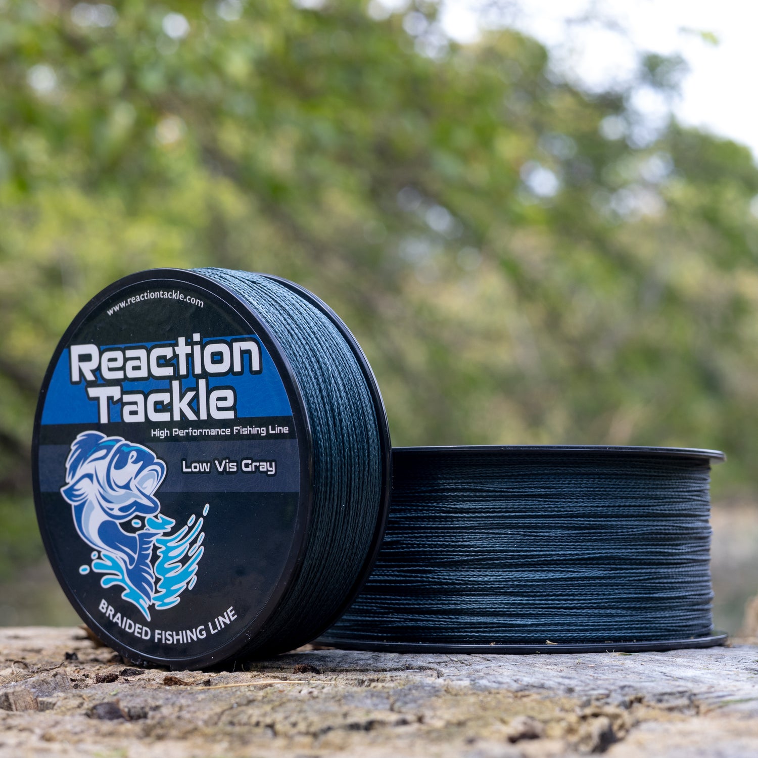 amazon power pro braided fishing line Reaction Tackle Braided Fishing Line - Low-Vis Gray