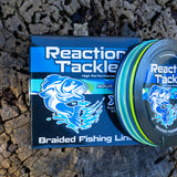 Reaction Tackle X8 Braided Fishing Line- Aqua Camo 8 Strand - Reaction Tackle
