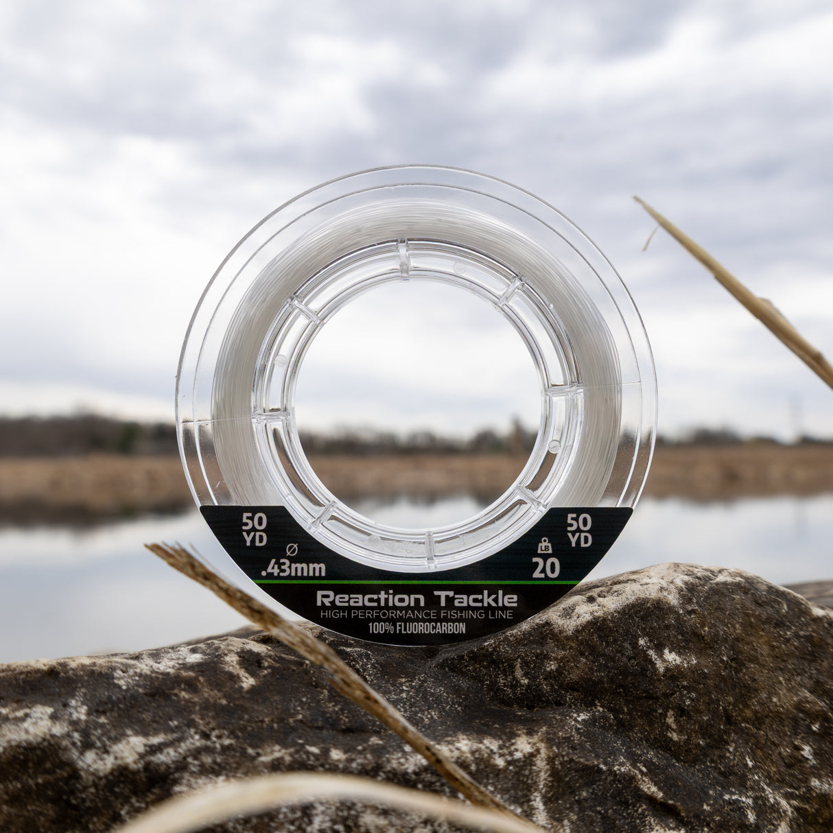 Reaction Tackle 100% Pure Fluorocarbon Fishing Line - Reaction Tackle