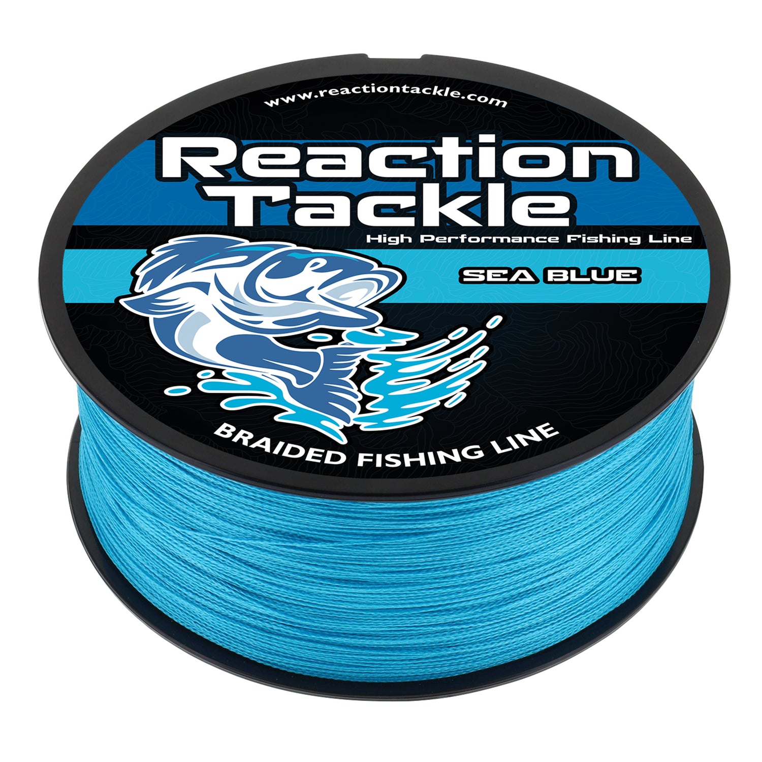 40 lb test braided fishing line Optic Orange 8X- No Fade .004 inch diameter equals 8 pounds of strength Reaction Tackle Braided Fishing Line