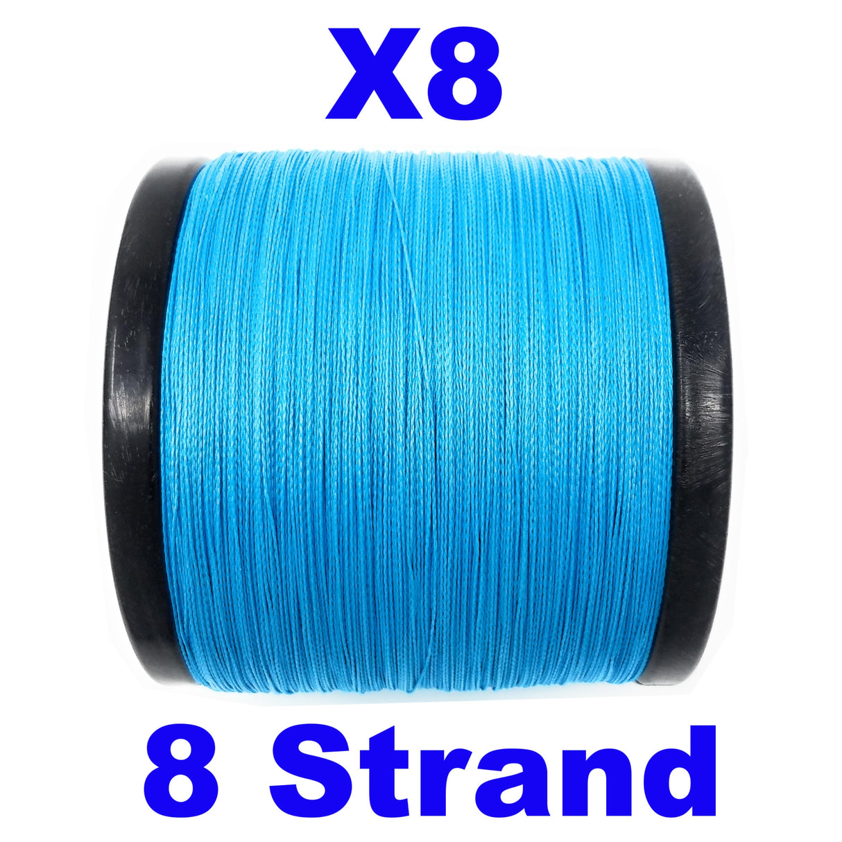 Reaction Tackle X8 Braided Fishing Line - Sea Blue 8 Strand - Reaction Tackle