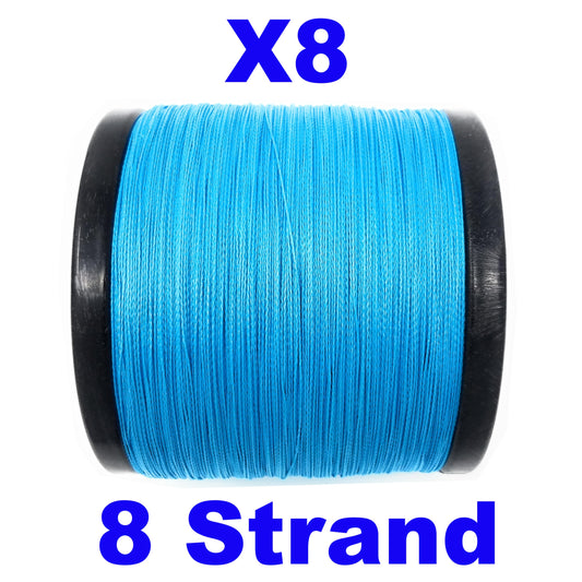 Reaction Tackle Hollow Core, 16 Strand Braided Fishing Line Blue Camo -  50LB / 500yds, Braided Line -  Canada