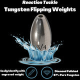 Reaction Tackle Tungsten Flipping Weights - Reaction Tackle