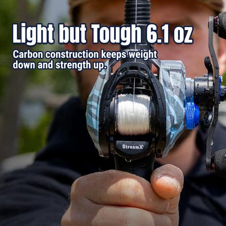 Reaction Tackle Baitcasting Fishing Reel- StreamX Edition- 7.5:1 gear ratio - NEW - Reaction Tackle