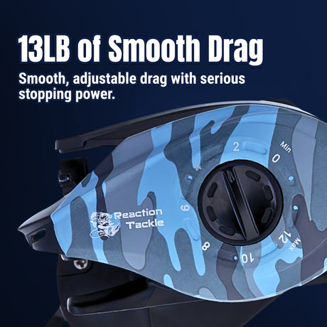 Reaction Tackle Baitcasting Fishing Reel- StreamX Edition- 7.5:1 gear ratio - NEW - Reaction Tackle