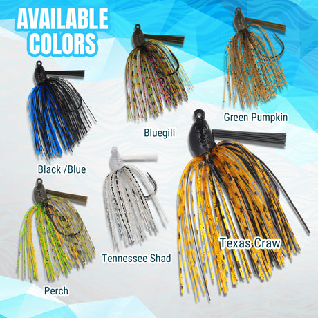 Reaction Tackle Lead Swim Jigs – Premium Weedless Bass Fishing Lures- 3 Pack - New - Reaction Tackle
