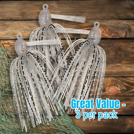 Reaction Tackle Lead Swim Jigs – Premium Weedless Bass Fishing Lures- 3 Pack - New - Reaction Tackle