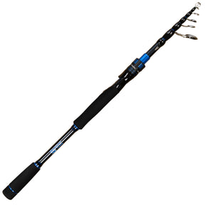 Reaction Tackle Telescopic Spinning Rod – Carbon Travel Fishing Rod – Collapsible Rod for Freshwater and Saltwater - NEW - Reaction Tackle