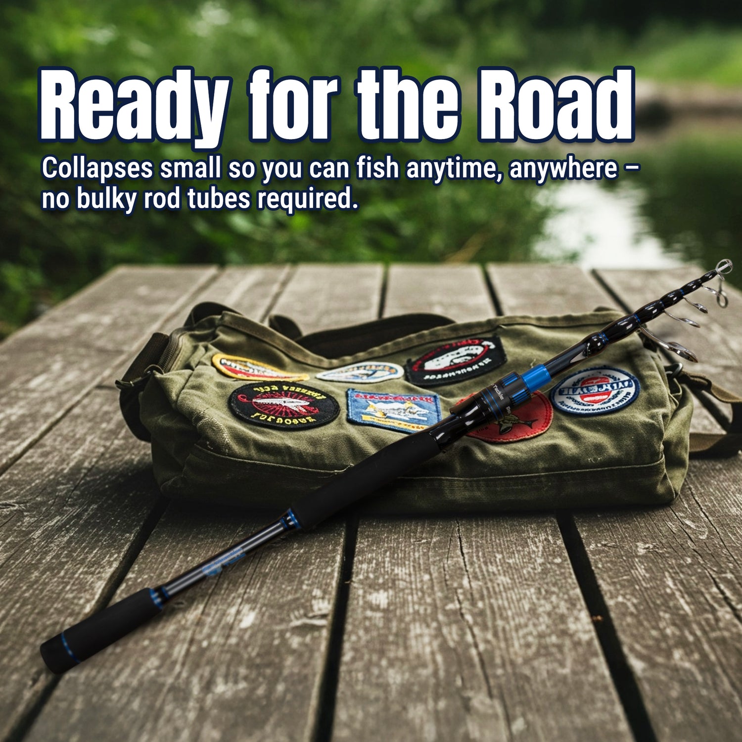 best collapsible fishing rod backpacking Reaction Tackle Telescopic Spinning Rod – Carbon Travel Fishing Rod – Collapsible Rod for Freshwater and Saltwater