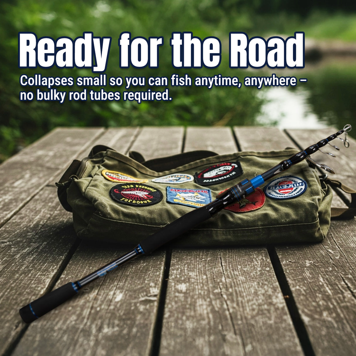 Reaction Tackle Telescopic Spinning Rod – Carbon Travel Fishing Rod – Collapsible Rod for Freshwater and Saltwater - NEW - Reaction Tackle