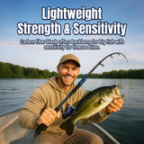 Reaction Tackle Telescopic Spinning Rod – Carbon Travel Fishing Rod – Collapsible Rod for Freshwater and Saltwater - NEW - Reaction Tackle