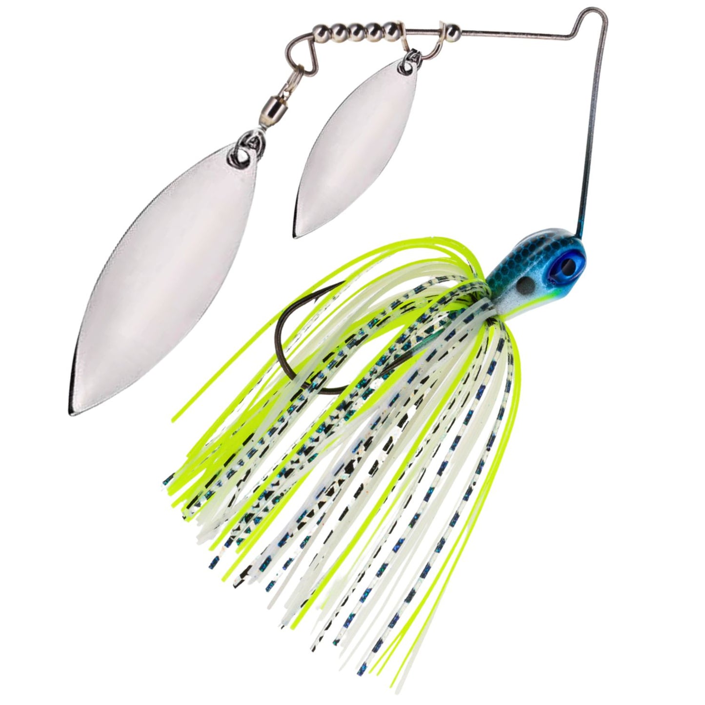 Reaction Tackle Tungsten Double Willow Spinnerbaits – 2-Pack, Available in a Range of Colors for Superior Performance - Reaction Tackle