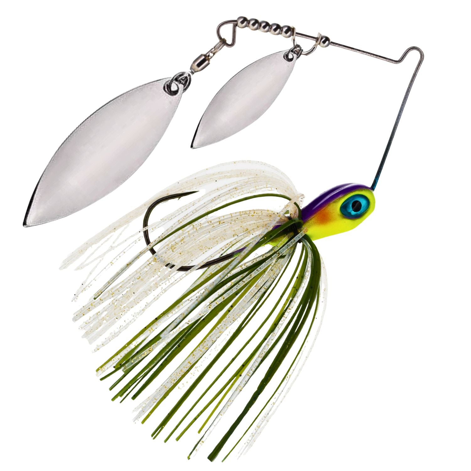 Reaction Tackle Tungsten Double Willow Blade Spinnerbait Jigs (2-Pack) Charming Shad / 1/2 oz