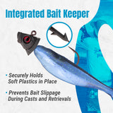Reaction Tackle 97% Pure Tungsten Swimbait Jig with Realistic Fish Head- 5-PACK - New - Reaction Tackle