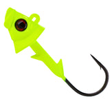 Reaction Tackle 97% Pure Tungsten Swimbait Jig with Realistic Fish Head- 5-PACK - Reaction Tackle