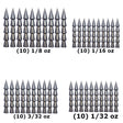 Reaction Tackle Tungsten Nail Weights/ Insert Sinkers - Reaction Tackle