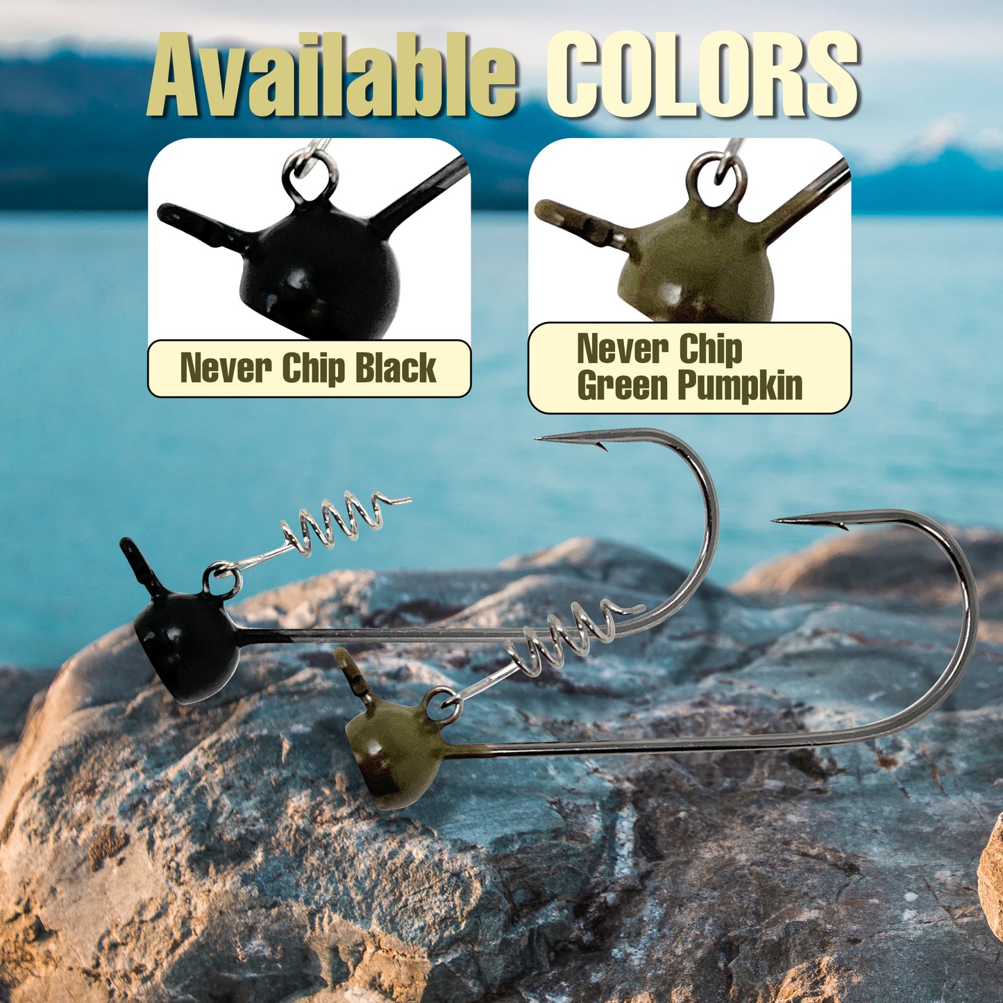 Reaction Tackle Tungsten Stand-Up Shaky Head Jigs (5 pack)