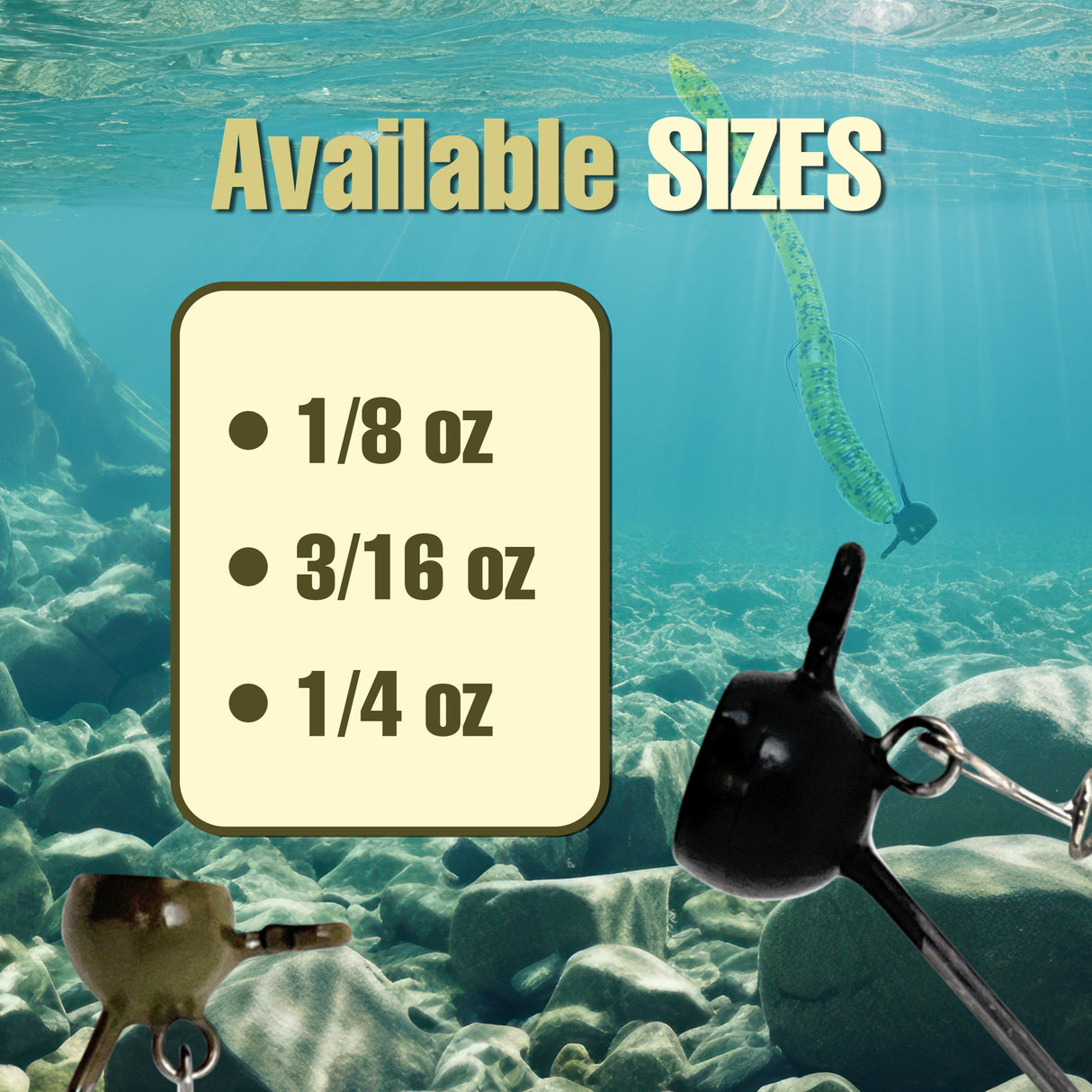 Reaction Tackle Tungsten Stand-Up Shaky Head Jigs (5 pack) - image 7