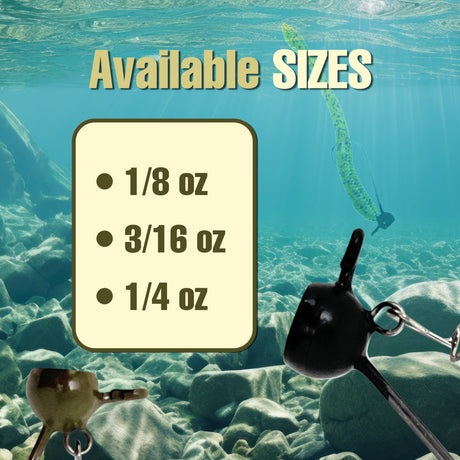 Reaction Tackle Tungsten Stand-Up Shaky Head Jigs (5 pack) - image 7