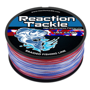Reaction Tackle 4X Never Fade Braided Fishing Line – color and spool option 11