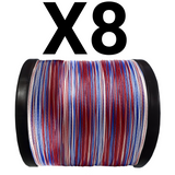 Reaction Tackle X8 Braided Fishing Line - USA Camo 8 Strand - NEW - Reaction Tackle