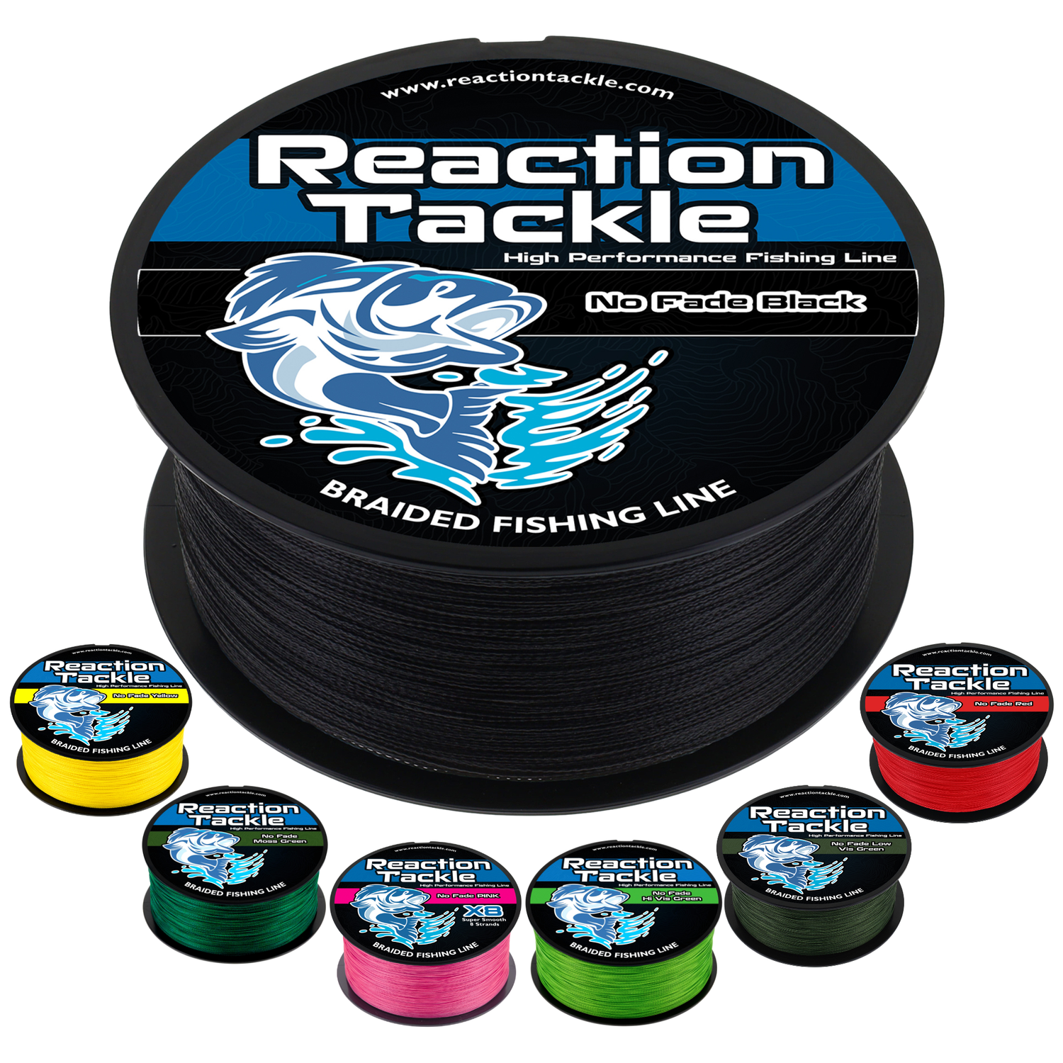 Reaction Tackle Braided Fishing Line X4 4-Strand